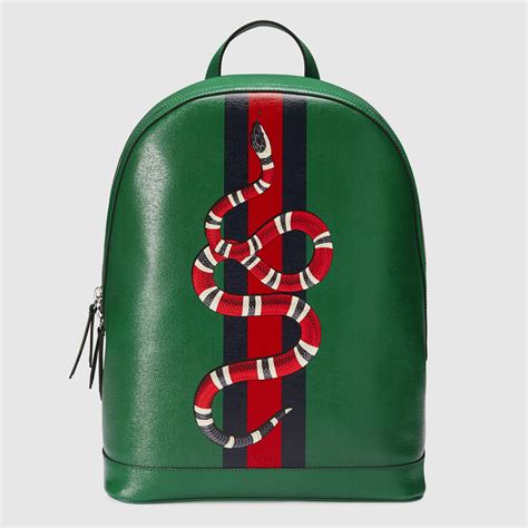 gucci snake and web backpack